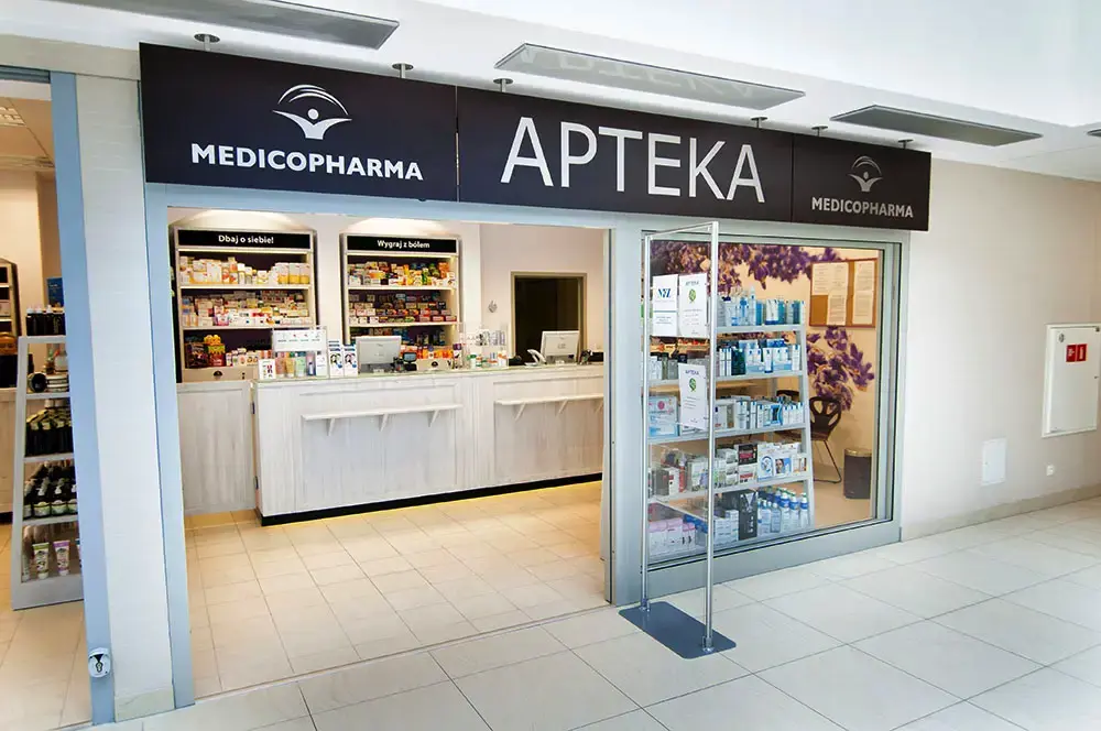 wnętrze Apteka Medicover